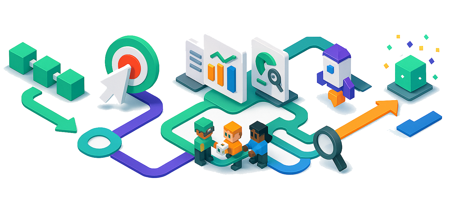 Complete workflow panorama showing workalong collaboration